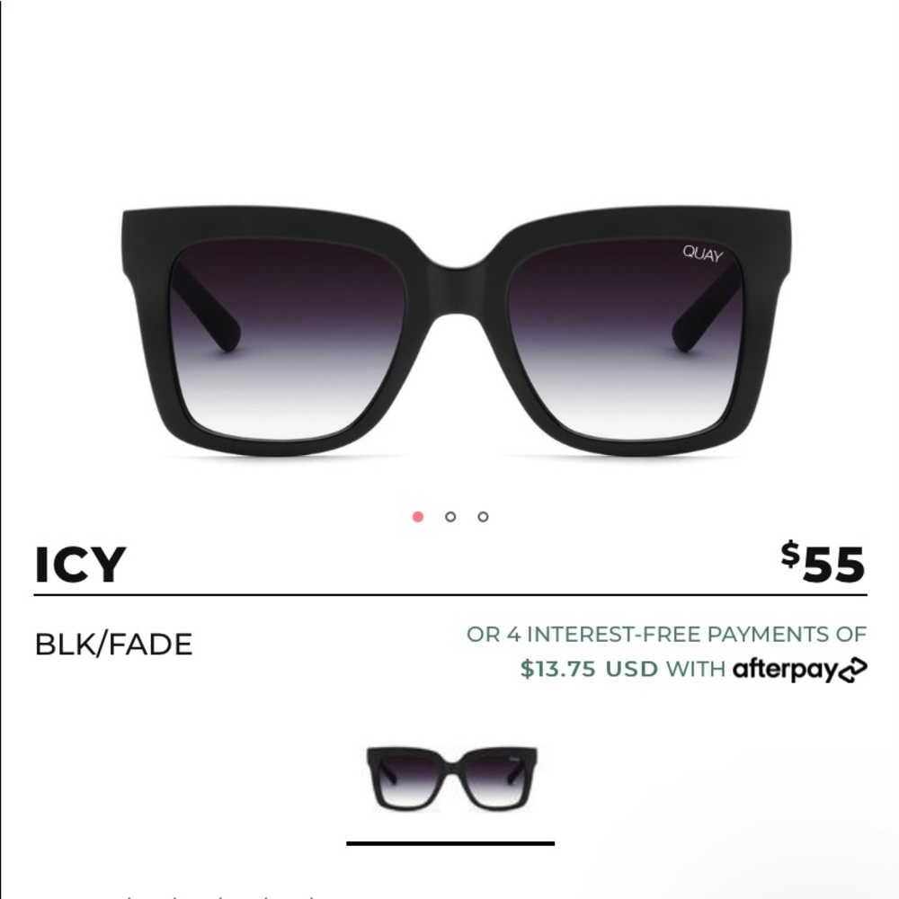 Quay ICY blk/fade sunglasses